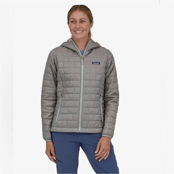 Patagonia Nano Puff Hoody in Feather grey - Picture 1 of 12
